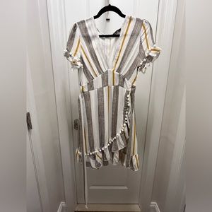 Simplee Apparel Simplee Faux Wrap Dress